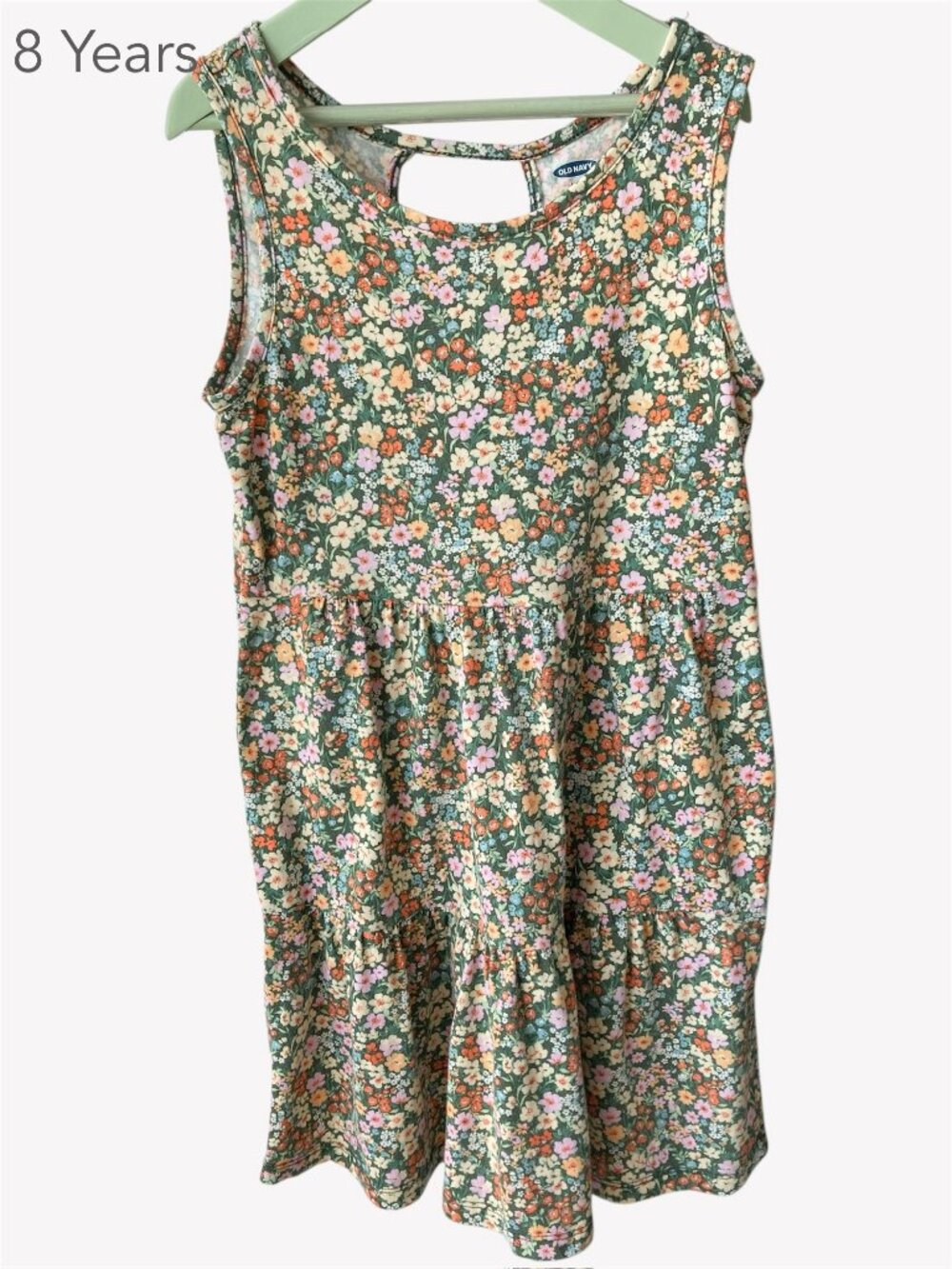 🪴5/$30 Old Navy 8 Years Girl Kid Floral Summer Dress Casual Beach Spring